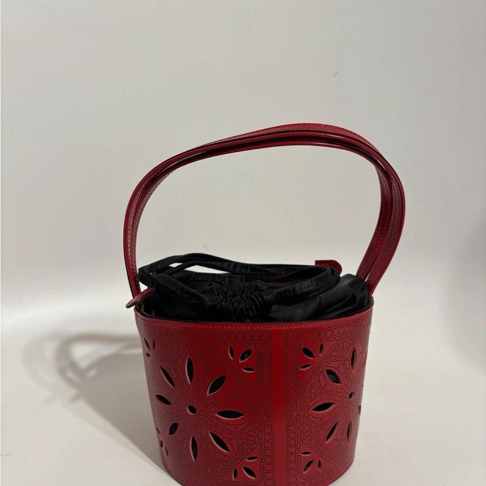 Moschino Red Mini Bag with Cutout Design